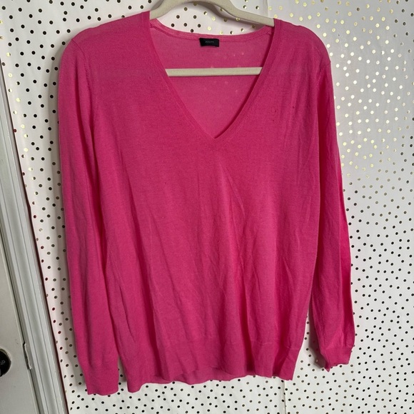 Joseph Pink V-Neck Sweater - Picture 1 of 8